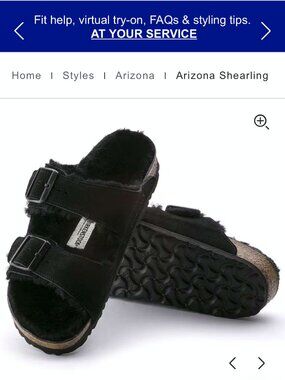 new BIRKENSTOCK arizona suede slides shearling inner 9